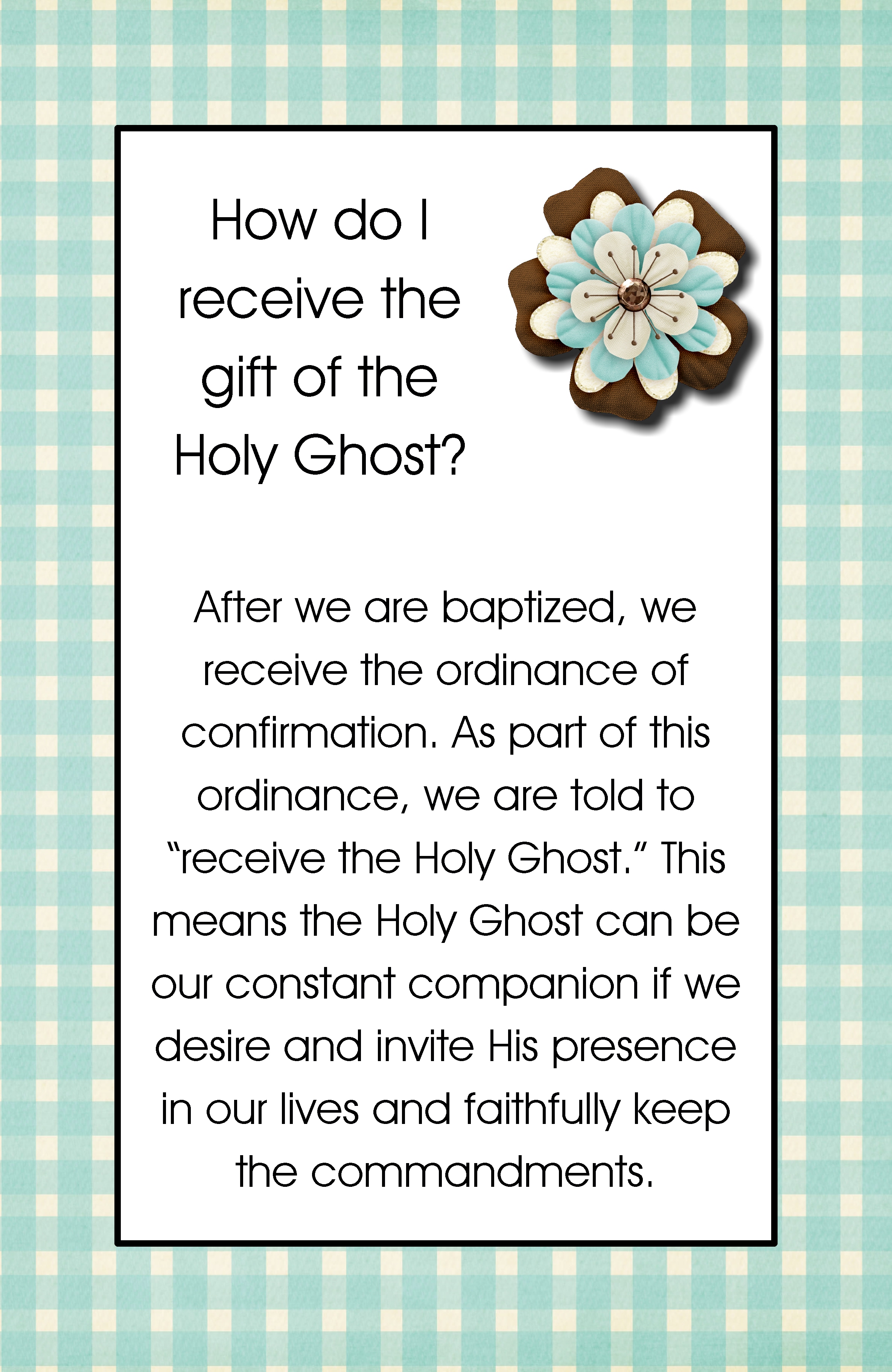 On Holy Ghost Lds Quotes